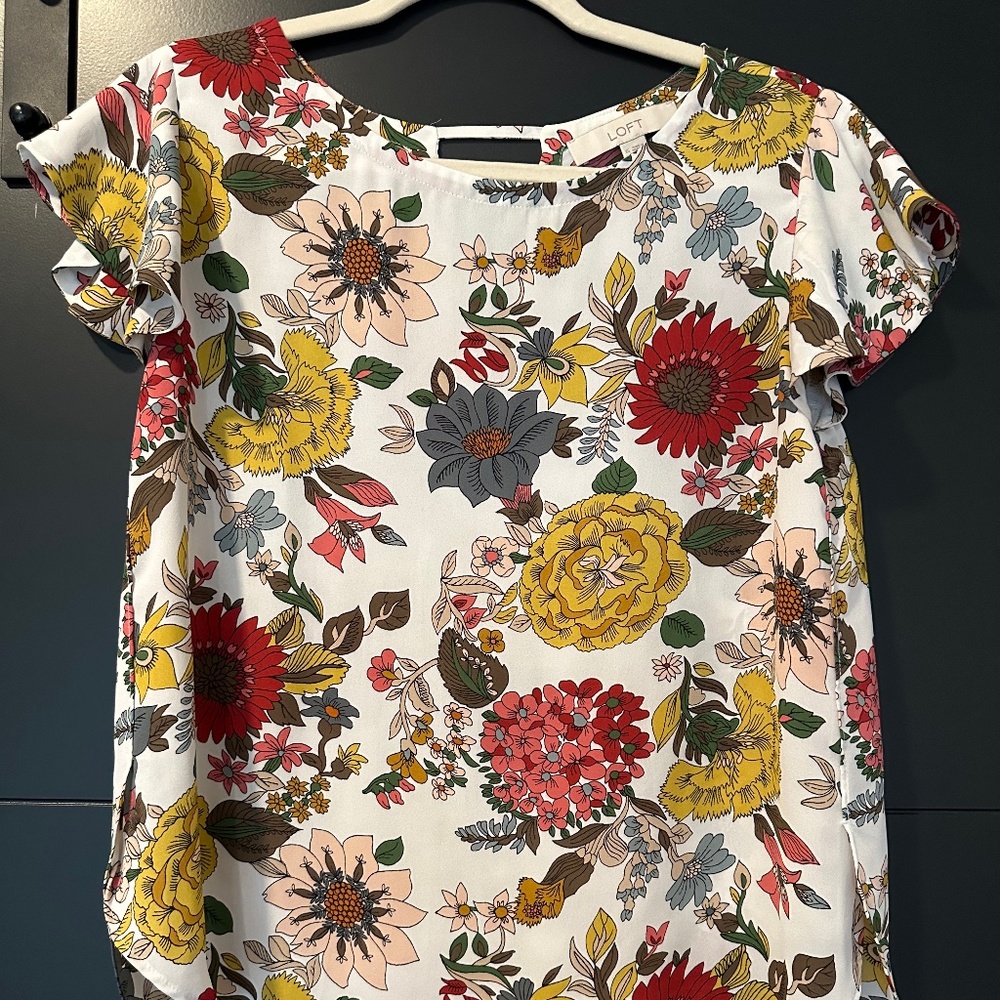 Ann Taylor Loft floral shirt